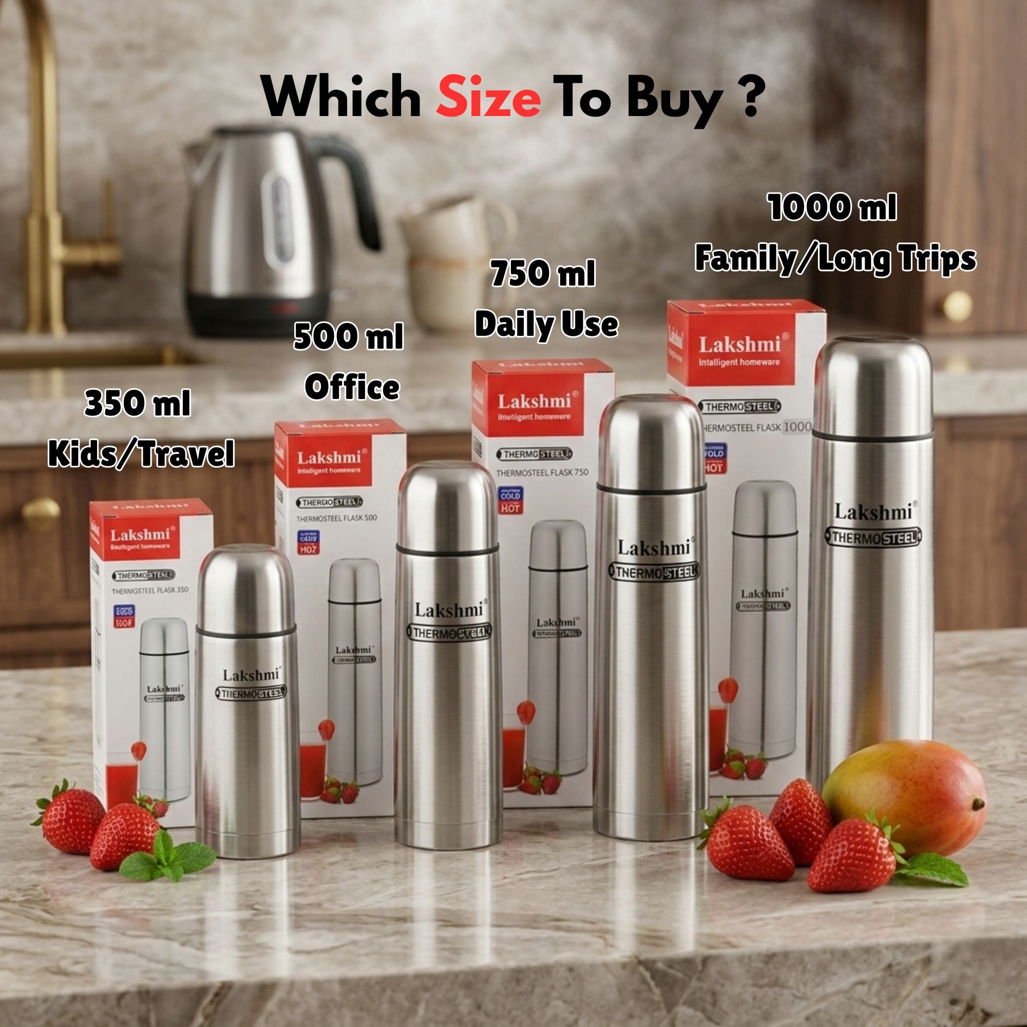 LAKSHMI Flip Lid- Thermosteel Water Bottle