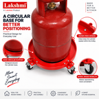 Lakshmi LPG Cylinder Trolley | Heavy Duty Gas Cylinder Stand with Wheels