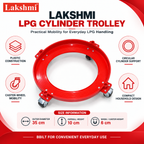 Lakshmi LPG Cylinder Trolley | Heavy Duty Gas Cylinder Stand with Wheels