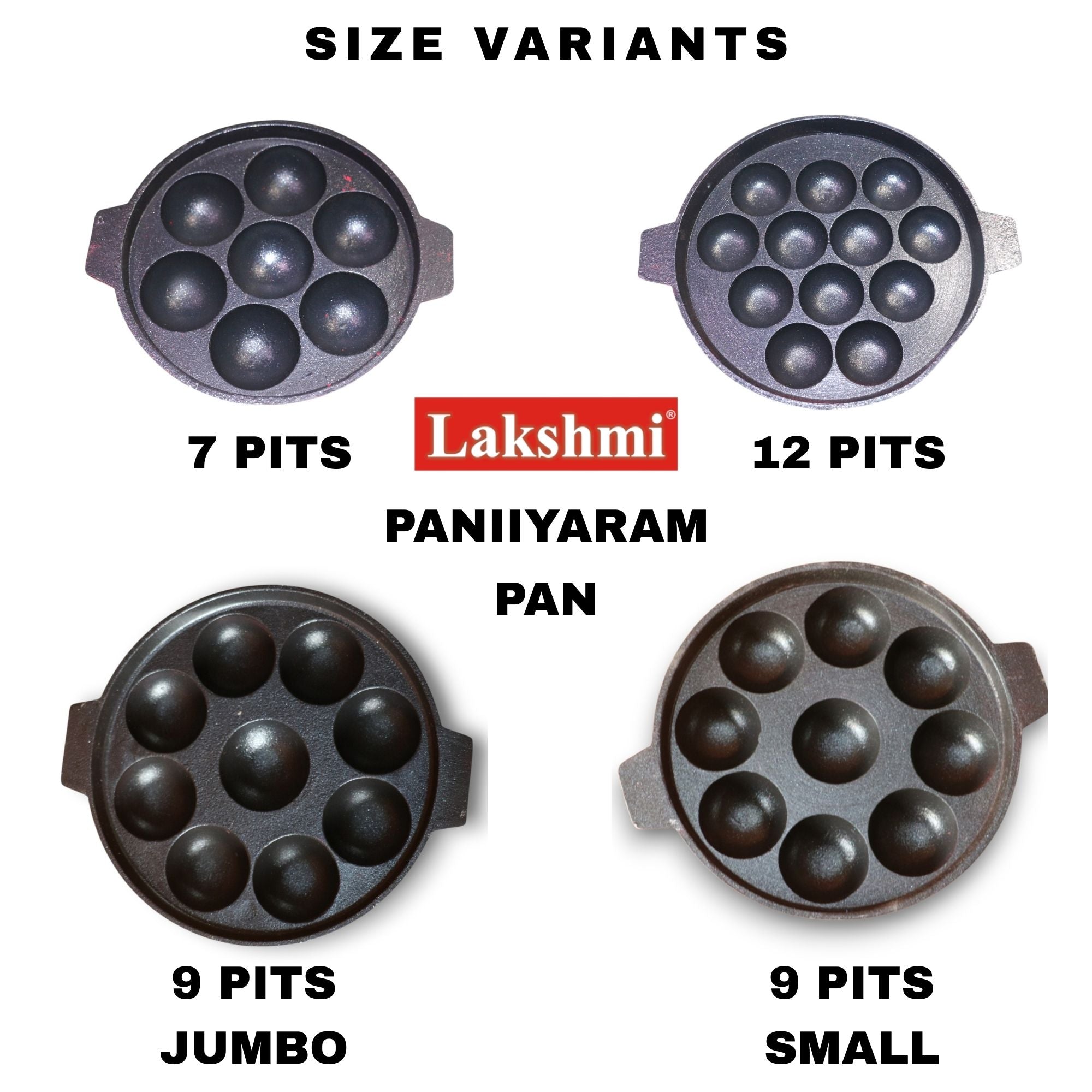 Lakshmi Kuzhi Paniyaram 9 Cavity Jumbo