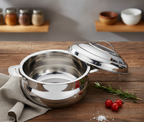 STAINLESS STEEL DINEWEAR FOR FOOD STORAGE AND 