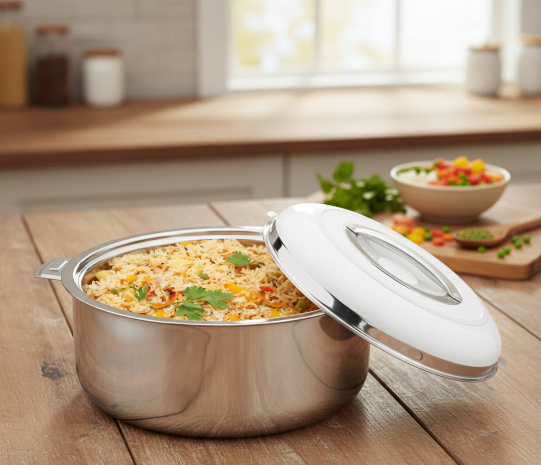 Lakshmi Insulated Steel Hot Pot Double Wall - Standard