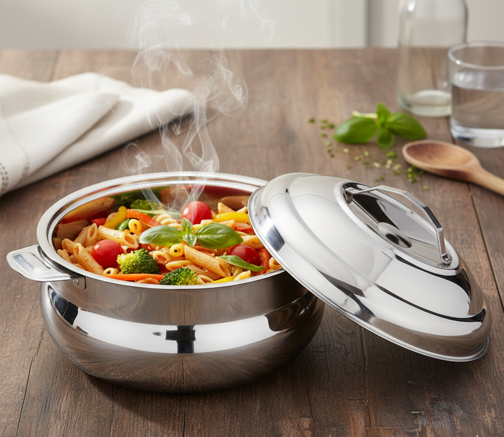 STAINLESS STEEL HOPOT FOR FOOD SERVING