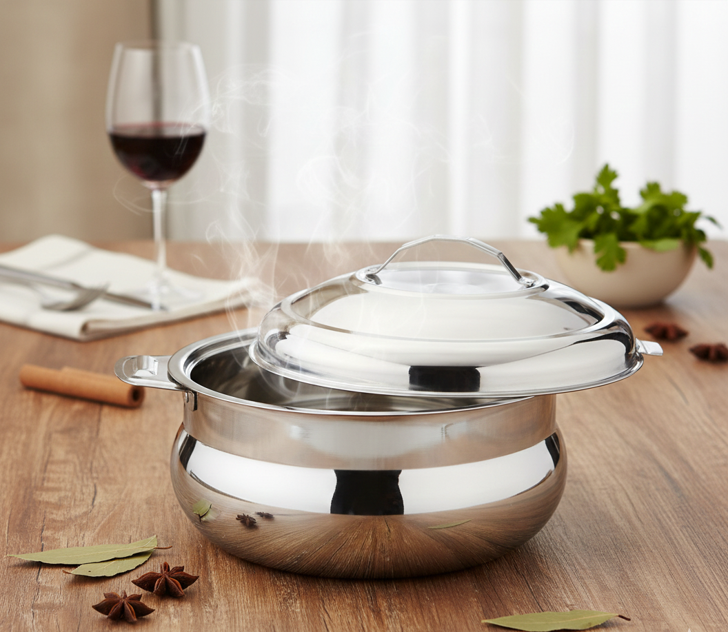 Lakshmi Insulated Steel Hot Pot Double Wall - Geenie