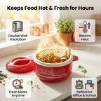 Laxmi Insulated Hot Pot Casserole | Stainless Steel Inner| 500ml