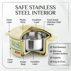 Laxmi Insulated Hot Pot Casserole | Stainless Steel Inner| 500ml