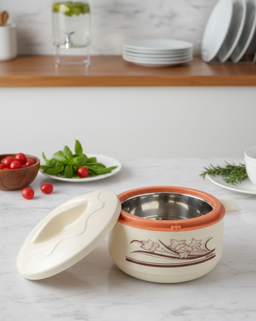 serving pot with handles