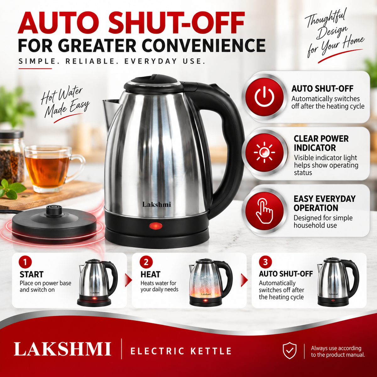 automatic cut off kettle